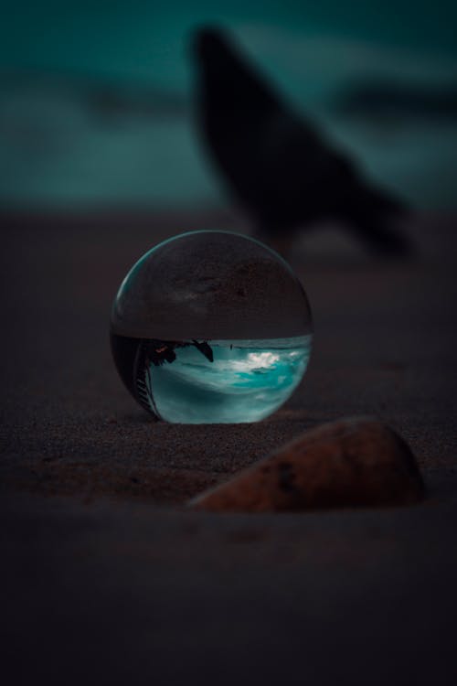 Glaskugel Auf Sand