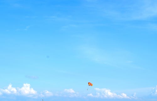Free stock photo of clouds, color, parasailing