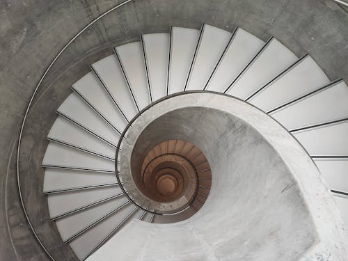 Top View of Circular Staircase