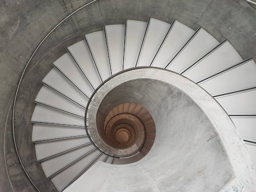 Foto profissional grátis de arquitetura contemporânea, circular, degraus