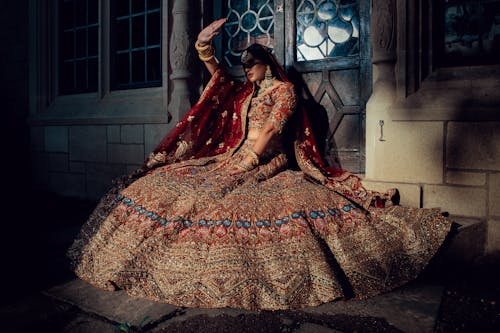 lehenga, 傳統, 印度女人 的 免費圖庫相片