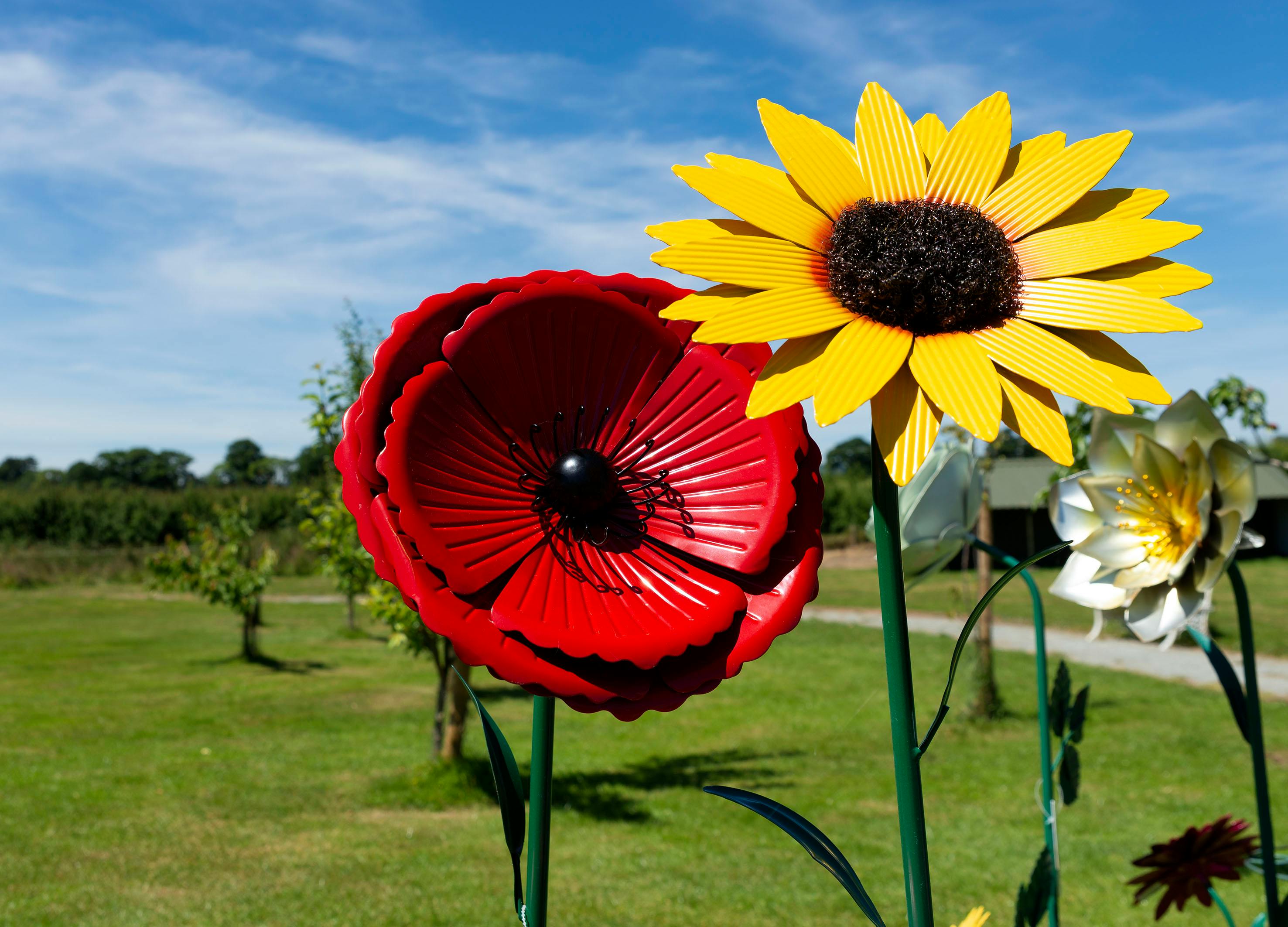 Photo Gratuite De Fausses Fleurs Fleur Jaune Fleur Rouge