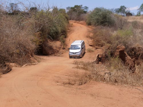 Car on dust road