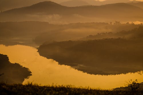 丘陵, 日出, 日落 的 免費圖庫相片
