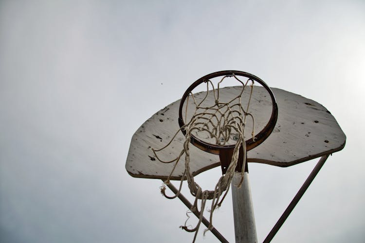 White Basketball Hoop