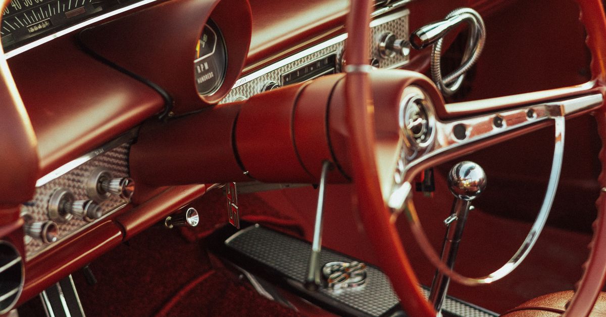 Interior Design of Classic Car · Free Stock Photo