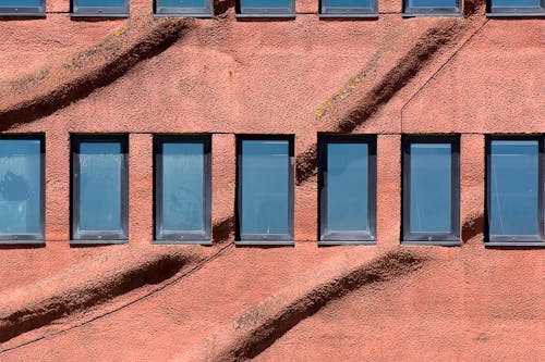 Glass Windows of a Concrete Building