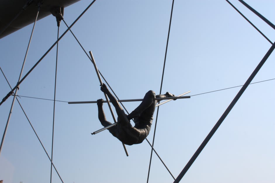 Person At A Trapeze