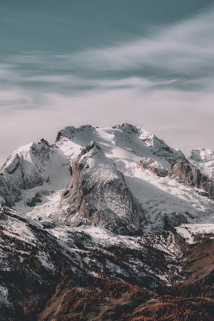 Landscape Photography Of Snowy Mountain