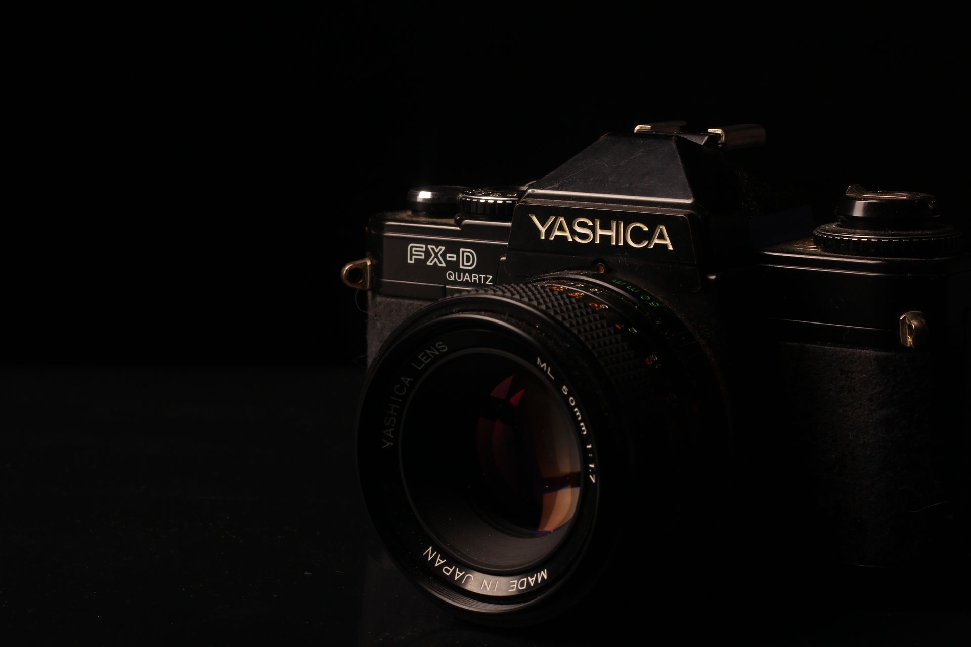 Close-up Photo of Black Yashica FX-D Camera