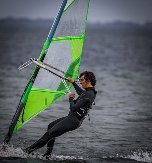 Free A Man Doing Windsurfing Stock Photo