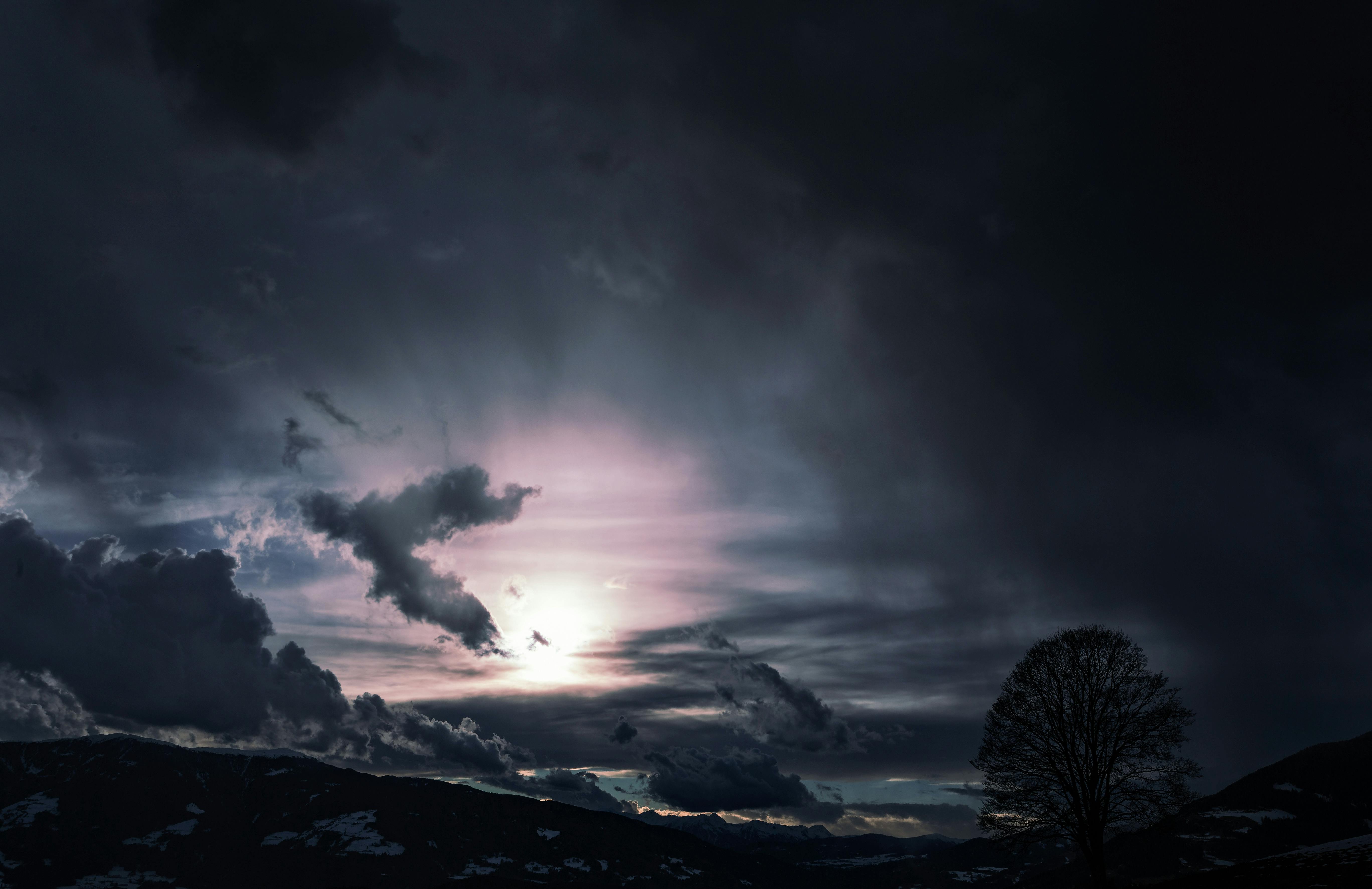 Dark Clouds Free Stock Photo