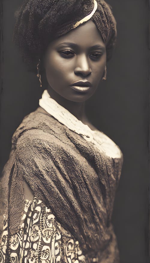 Daguerreotype Style Black Woman