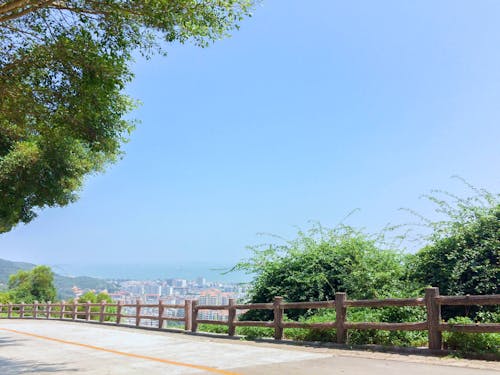 Free stock photo of blue sky, road, sea