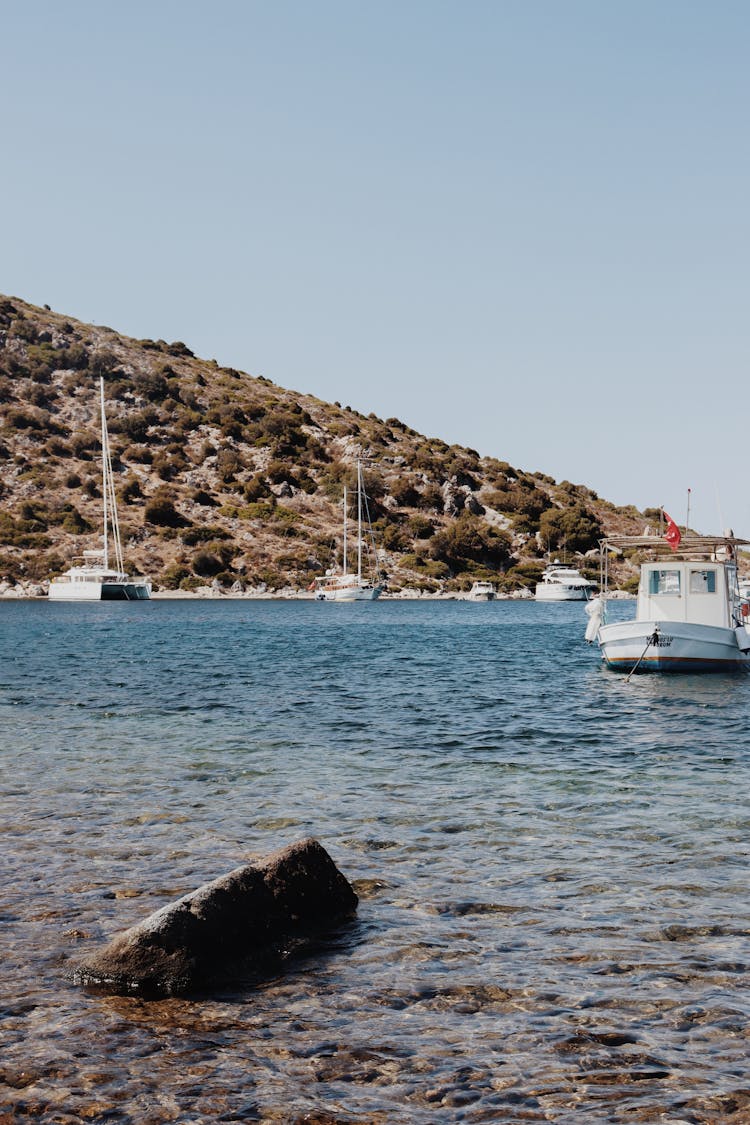 White Boat On Sea