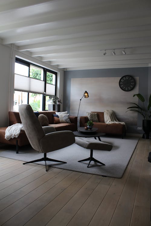 Free Minimal Interior Design of a Living Room Stock Photo