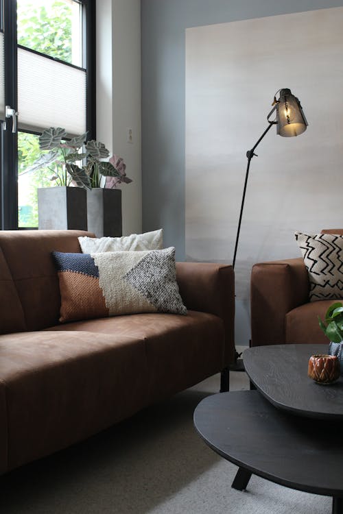 Free Minimal Interior Design of a Living Room Stock Photo