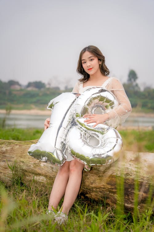 Kostnadsfri bild av asiatisk tjej, ballonger, flicka