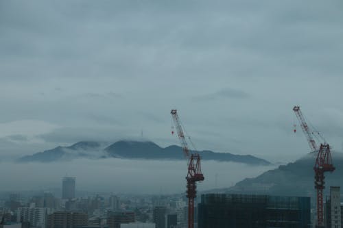 Free stock photo of building, city, crane