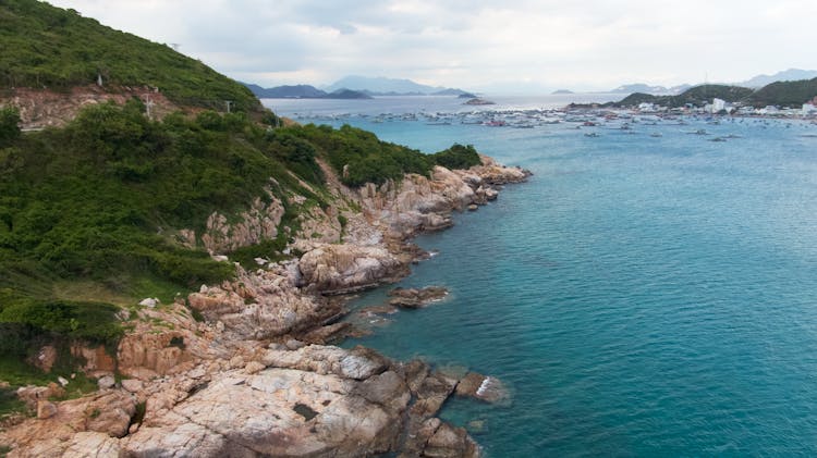 Seascape With Flock Of Ships And Islands