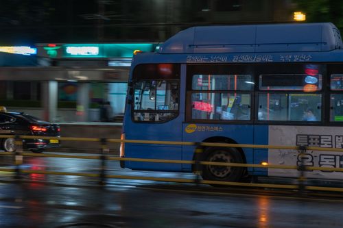Free Public transportation in Seoul, South Korea Stock Photo