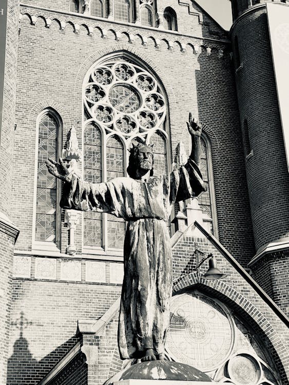 Photos gratuites de alkmaar, christus koning, échelle des gris