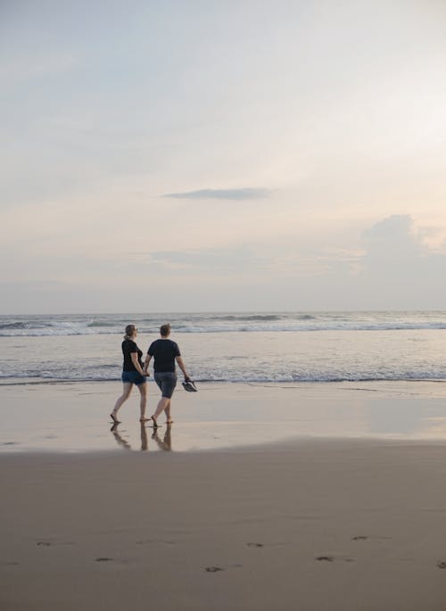 Couple Walking on the beach