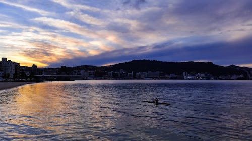 Free stock photo of beach, calm waters, clouds