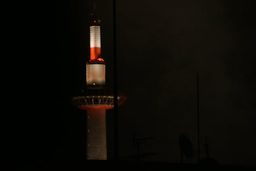 Free stock photo of industrial, night, tower