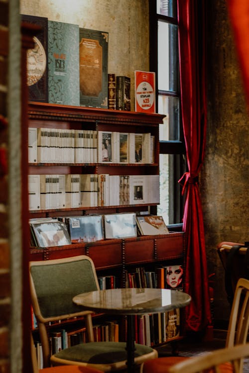 Brown Wooden Shelf With Books