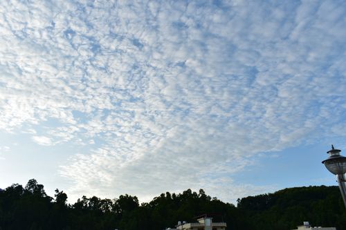 Free stock photo of over the clouds, scattered clouds Stock Photo