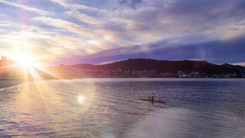 Free stock photo of bay, calm waters, clouds