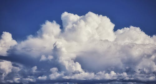 White Clouds and Blue Sky