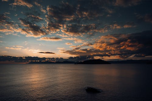 Immagine gratuita di cielo al crepuscolo, corpo d'acqua, mare