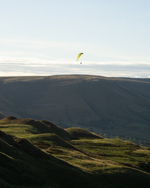 Gratis Foto stok gratis lansekap, paraglider, paralayang Foto Stok