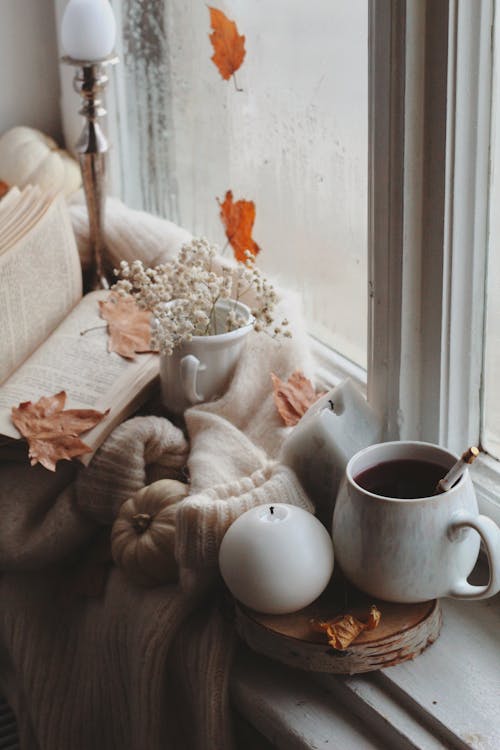 お茶, カップ, セーターの無料の写真素材