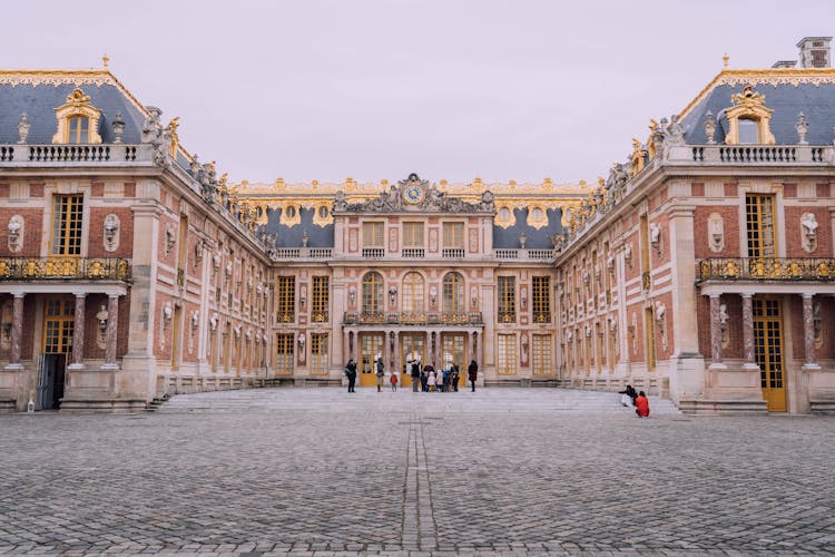 Marble Courtyard, Palace Of Versailles, Versailles, France 