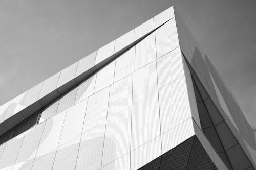 Gratis stockfoto met eenkleurig, gebouw, geometrisch patroon