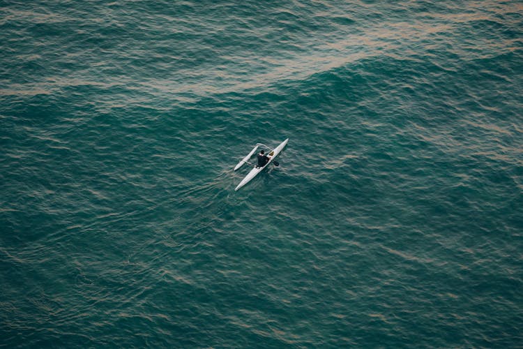 White Boat Sailing 