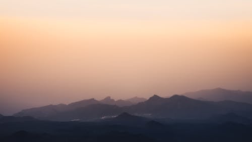 Silhouette of Mountains