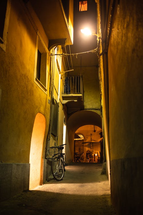 Narrow Alley in a City 
