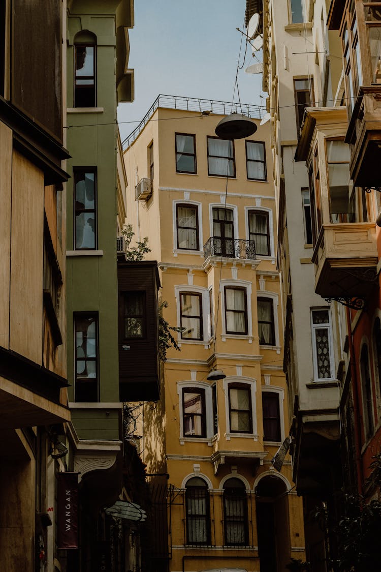  Yellow Apartment Buildings 