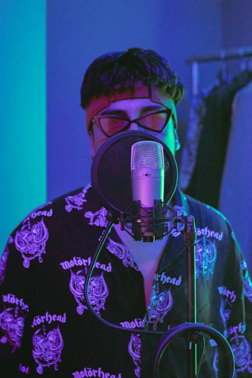 Condenser Microphone Rapper A Man using Condenser Microphone · Free Stock Photo