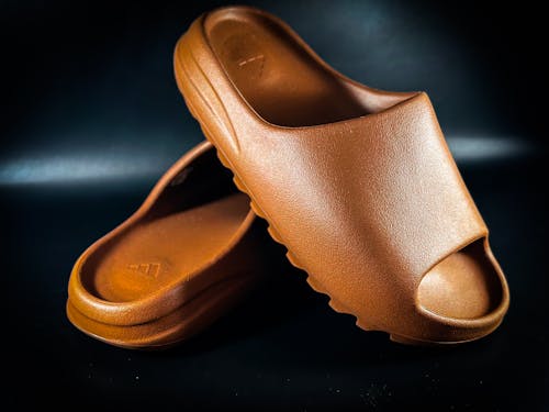 A Close-Up Shot of Yeezy Slide Sandals