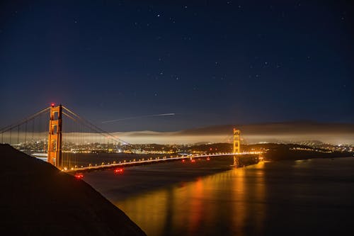 加州, 反射, 吊橋 的 免費圖庫相片