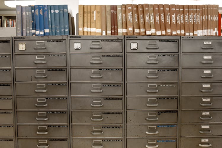 Gray Steel File Cabinet