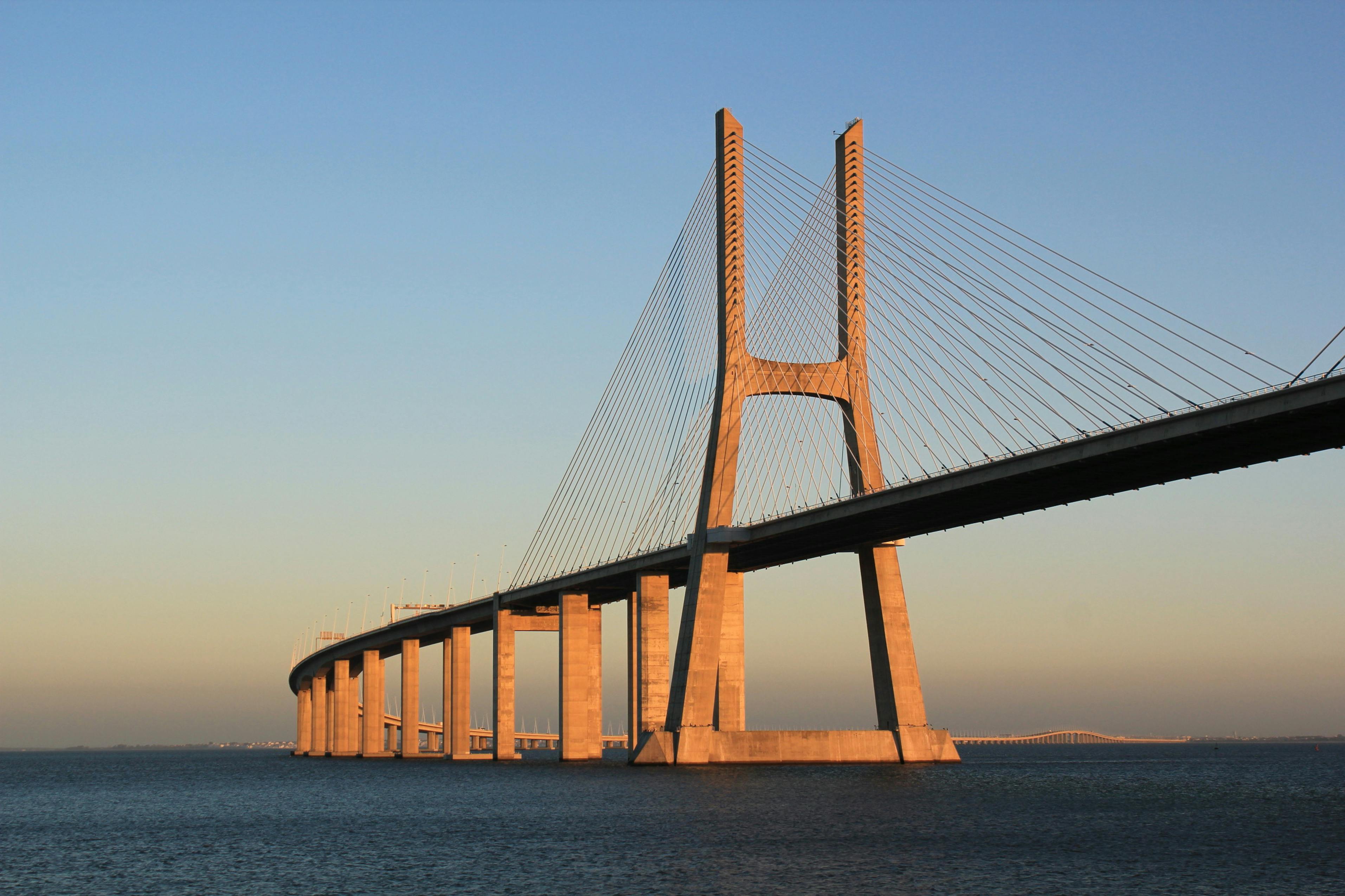 Free stock photo of blue sky, bridge, Lisbon