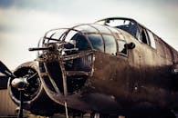 Closeup Photography of Grey Biplane