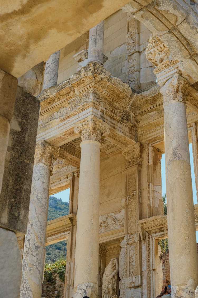 Ancient Marble Building With Columns