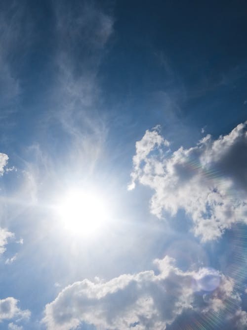 White Clouds and Blue Sky